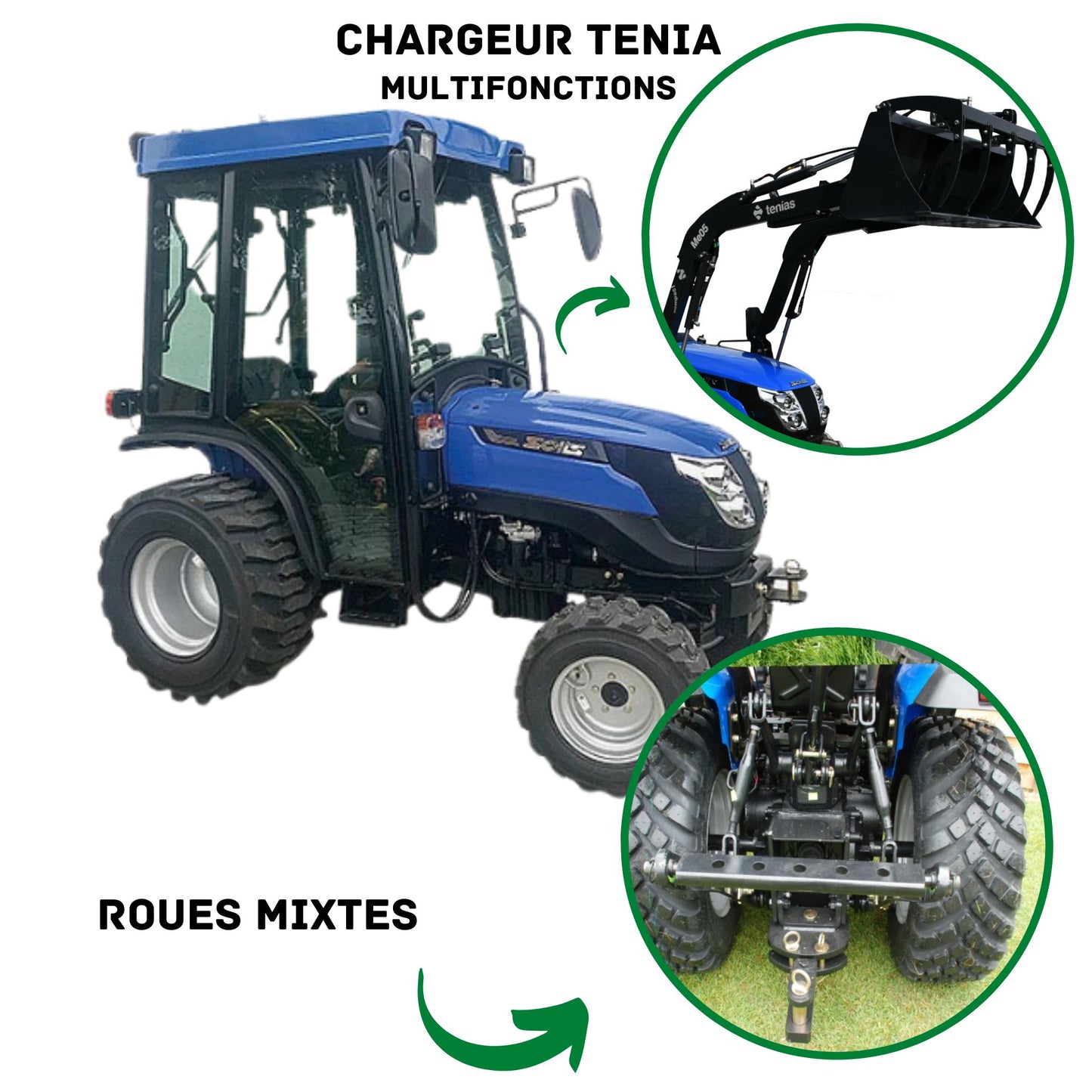 Microtracteur SOLIS 26 9+9 INVERSEUR